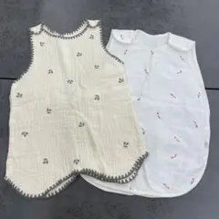 ケラッタ　イブル　スリーパー ベビー 4重ガーゼ　6重　さくらんぼ　チューリップ