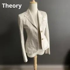 【theory】アイボリー テーラードジャケット　サイズS