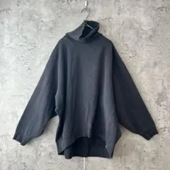 フリークスストア　タートルネック　スウェット　大きめ　F ドロップショルダー　黒
