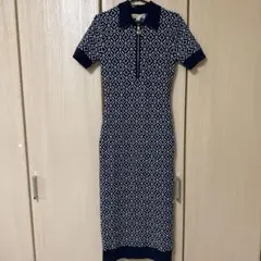 MICHAEL KORS ジップアップニットワンピース
