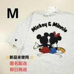 ディズニー ミッキー ミニー 半袖 Tシャツ サガラ刺繍 Mのサムネイル