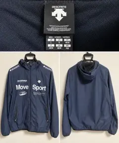 DESCENTE デサント MoveSport ウインドブレーカー ネイビー L