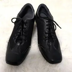 GIRO アシックス スニーカー ウェッジソール　美品　黒 23.0のサムネイル