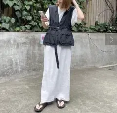 CIAOPANIC TYPY リブ編みライトグレータイトスカート