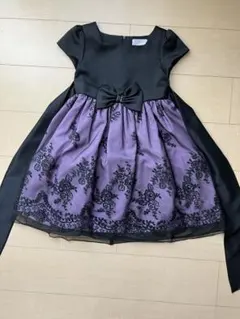 子ども用ドレス 黒/紫 130 Motherways