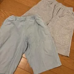 BREEZE水色とグレーのハーフパンツ　150