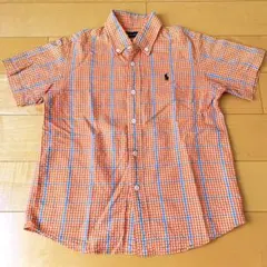 ラルフローレン　半袖　チェック　ボタンダウンシャツ　120