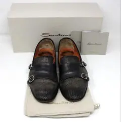 極美品】ジャックソロヴィエール MATTHIEU クロコ型押し 39 ブラウン