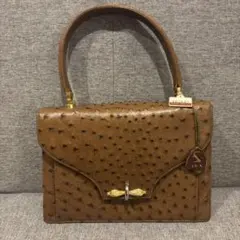 未使用】GRES PARIS◇オーストリッチ ハンドバッグ ピンクJRA - メルカリ