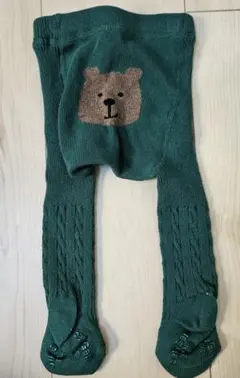 gap☆クマ刺繍 ベビータイツ 0-12M