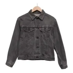 90s Levi's W7505-03 ブラックデニムジャケット　先染め　M