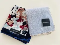 【新品】BURBERRY 花柄ハンカチ＆タオルハンカチセット