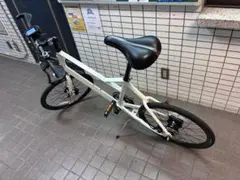 YUM ミニベロ 小径車 ホワイト ディスクブレーキ - メルカリ