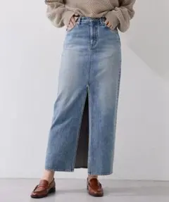 H beauty&youth ＜H＞デニムスリットロングスカート - メルカリ