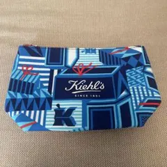 Kiehl's ポーチ ギフトボックス柄 ブルーのサムネイル