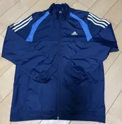 【美品】adidas ナイロンジャケット　150 ネイビー