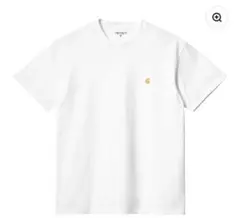Carhartt S/S CHASE T-SHIRT White / Goldのサムネイル