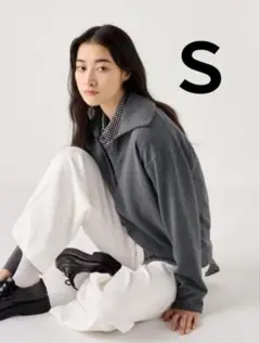 UNIQLO ハーフジップ プルオーバー S パーカー スエット