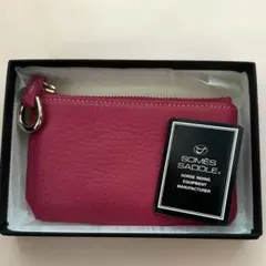 新品未使用 ソメスサドル ピッコラスリムポーチ ピンク