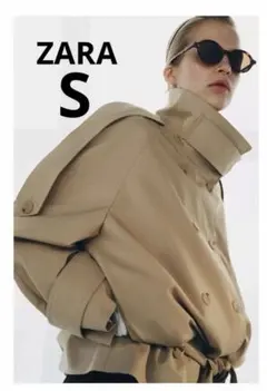 ZARA WOMAN COLLECTION ショート丈ハイネックトレンチコート