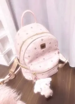 ♡ MCM リュック パウダーピンク Sサイズ 正規品 マイメロちゃん付き ♡ ♡ MCM リュック パウダーピンク Sサイズ 正規品 マイメロちゃん