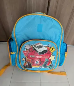 トミカ TOMICA キッズ リュック ブルー 働く車 パトカー 通園 お出かけ