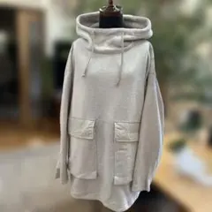 パシオーネ。ハート❤️カフネ。 でかフード付きプルオーバー❤️