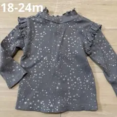 baby GAP 星柄フリル付き長袖Tシャツ 18-24ヶ月