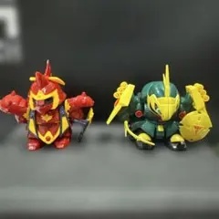 【元祖SDガンダム 】３点セット　ナイトサザビー　ガンキャノン　昭和レトロ　レア 元祖SDガンダム 】3点セット ナイトサザビー ガンキャノン 昭和