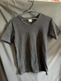 AVIREデイリーTシャツ Vネック ブラック