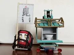 水曜どうでしょうフィギュア カブ積み荷シリーズ だるま&マルシン出前機2種セットのサムネイル