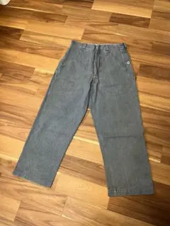 実物 USED スイス軍 1950年代 前期型 ヴィンテージ デニムワークパンツ