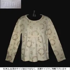 m19684・値下★PINK HOUSE★カットソー・綿100％全体淡い小花柄