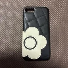 Mary Quant iPhoneケース キルティング ブラック