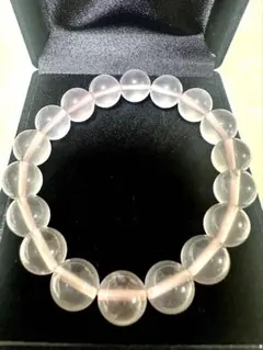 【浄化済】【新品・定価3万】ローズクォーツ ブレスレット 透明ピンク・大玉10㎜