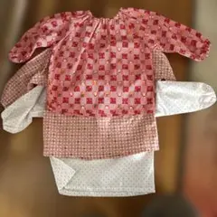 コットン製キッズ長袖トップス3点セット