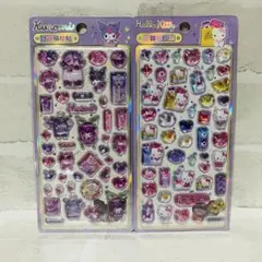 3Dぷくぷくシール サンリオ　海外　キティ　クロミ
