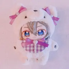 ぬい服　スタイ　リボン　セット　いつぬい　紫