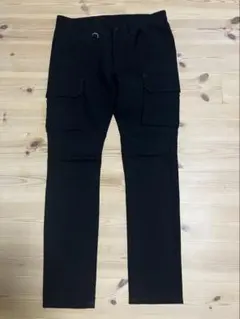 SOPH NET.バイカーブラック カーゴパンツ サイドポケット付きのサムネイル