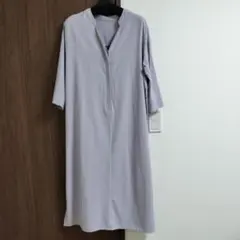 シャツワンピース 七分袖