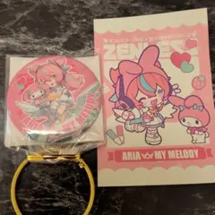 ゼンレスゾーンゼロ　缶バッジ　サンリオコラボGIGO　アリア✕マイメロディー