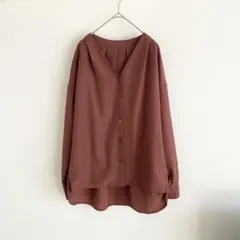 URBAN RESERCH バックタックエアリーＶネックシャツ