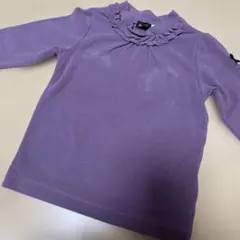 90size BeBe パープル 長袖インナー