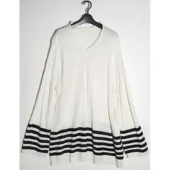 Y's V NECK OVER SIZED PULLOVER KNIT ニットのサムネイル