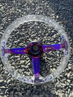 新品・未使用品 アクリルクリアー ステアリング 14inch - メルカリ