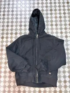 Dickies ダック地 フード付き アクティブジャケット ブラックのサムネイル