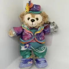 香港ディズニー　開園20周年記念　ダッフィーぬいぐるみキーチェーン