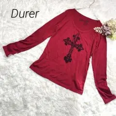 デュレル 長袖Tシャツ カットソー【F】グランジ y2k プリントデザイン