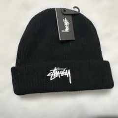 STUSSY STOCK HO17 CUFF BEANIE ブラックのサムネイル