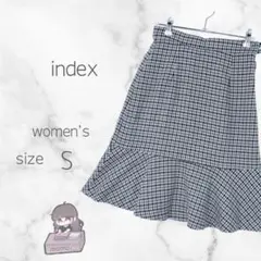 【インデックス】千鳥格子 マーメイドスカート フレア ミディ丈春コーデのサムネイル